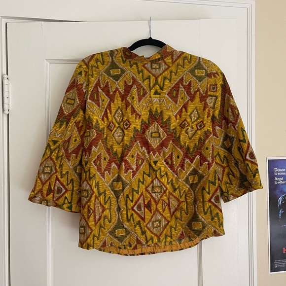 Vintage 60s/70s Tribal Blouse - Picture 2 of 5